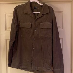 Todd Snyder Men's Olive Corduroy Button Down Shirt Sz M.